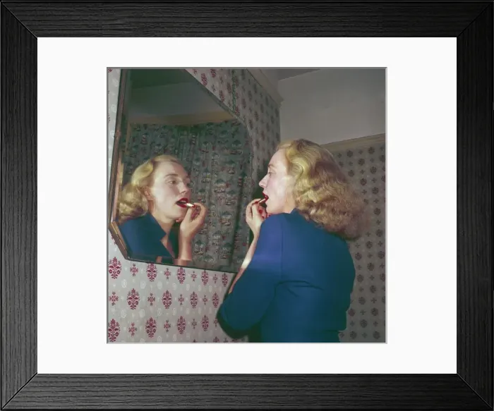 Framed Print : Lipstick in the Mirror Framed Print : Lipstick in the Mirror