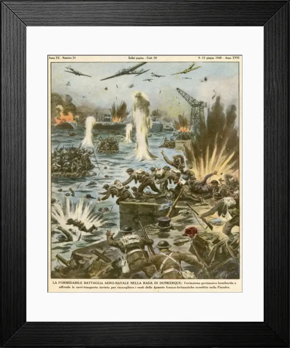Framed Print : Dunkirk Evacuation Framed Print : Dunkirk Evacuation