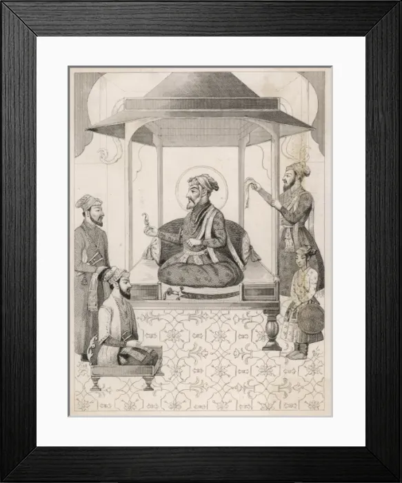 Framed Print : Shah Jahan I and Court Framed Print : Shah Jahan I and Court