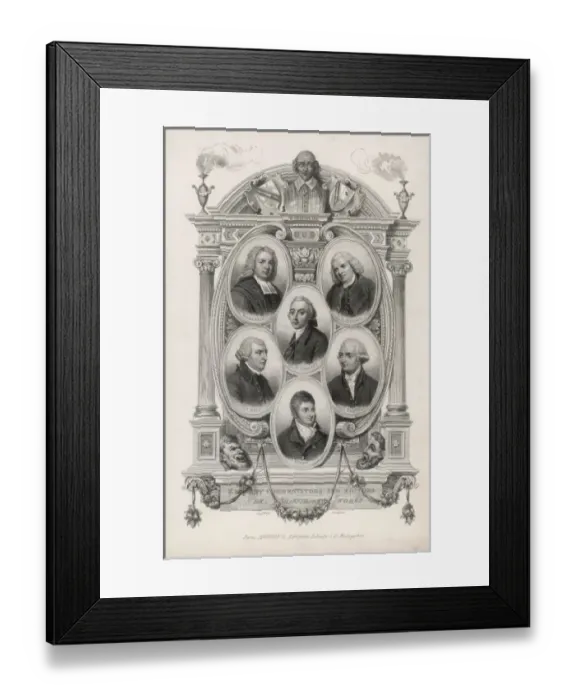 Framed Print : Shakespeare Commentators Framed Print : Shakespeare Commentators