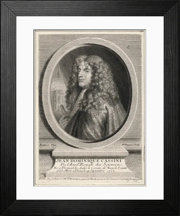 Framed Print : Giovanni D Cassini Oval Framed Print : Giovanni D Cassini Oval