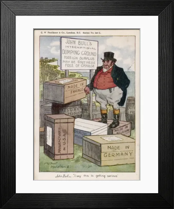 Framed Print : Politics / John Bull / C1910 Framed Print : Politics / John Bull / C1910