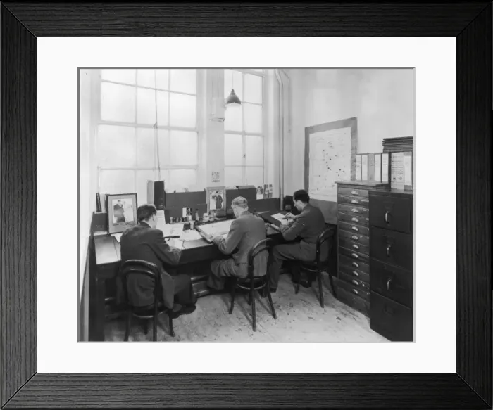 Framed Print : Dryden Simpsons Office Framed Print : Dryden Simpsons Office