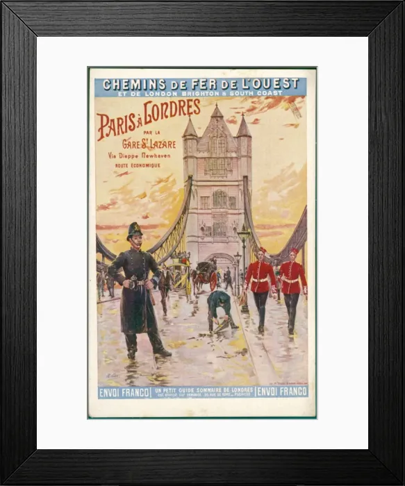 Framed Print : Advert / Tower Bridge Framed Print : Advert / Tower Bridge