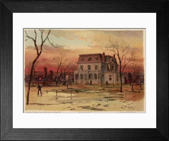 Framed Print : Chicago Fire 1871 Framed Print : Chicago Fire 1871