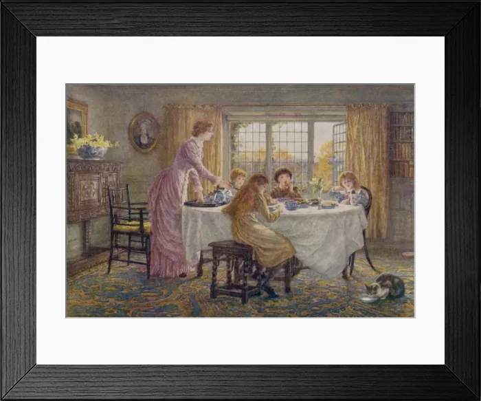 Framed Print : CHILDRENs TEA 1882 Framed Print : CHILDRENs TEA 1882