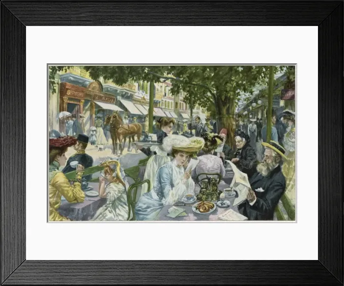 Framed Print : Alte Wiese Cafe / 1904 Framed Print : Alte Wiese Cafe / 1904