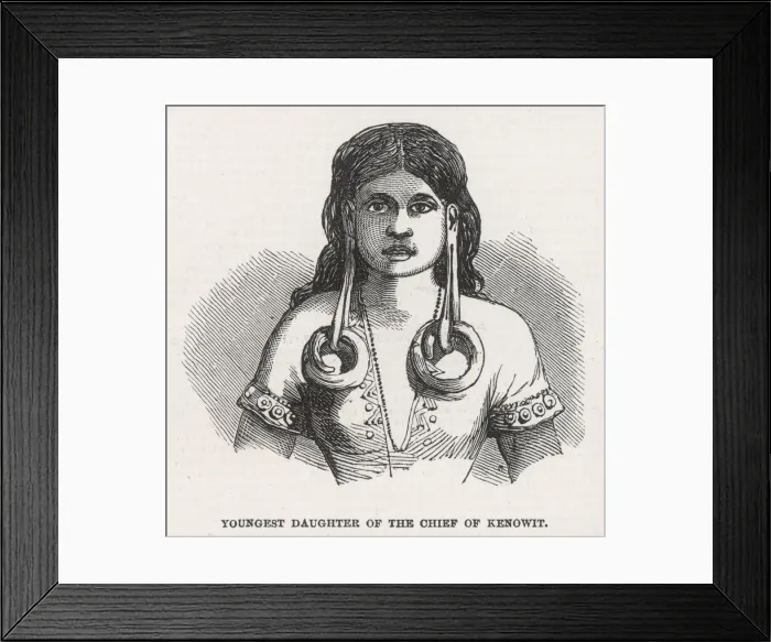 Framed Print : Borneo / Chiefs Daughter Framed Print : Borneo / Chiefs Daughter