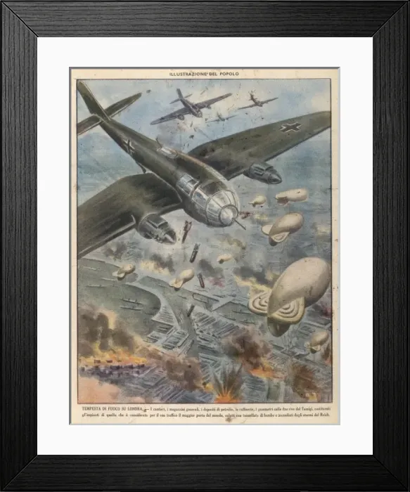 Framed Print : Daylight Air Raids Framed Print : Daylight Air Raids