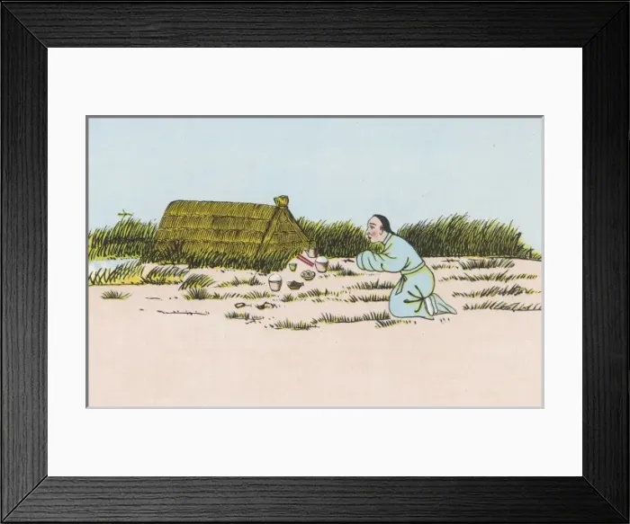 Framed Print : Devotions at a Grave Framed Print : Devotions at a Grave