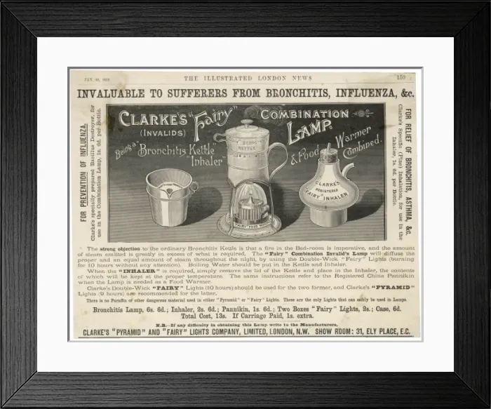 Framed Print : Medical / Inhalers / 1892 Framed Print : Medical / Inhalers / 1892