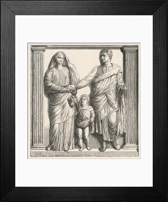 Framed Print : Roman Couple Separate Framed Print : Roman Couple Separate