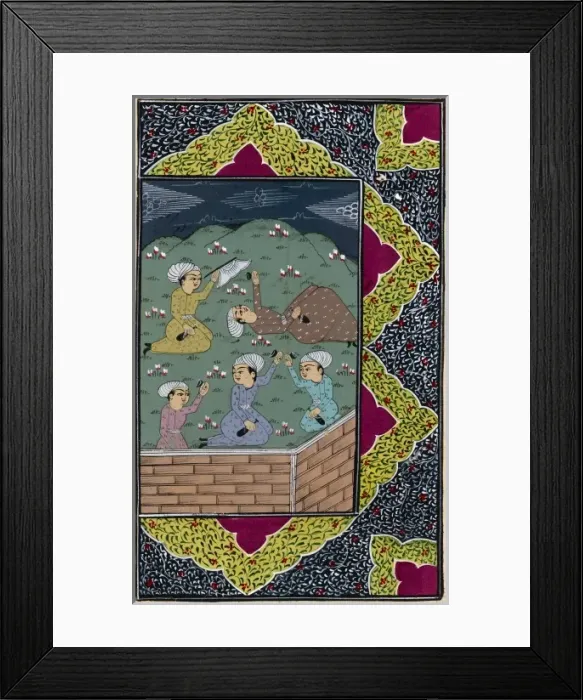 Framed Print : Indian Drinking Party Framed Print : Indian Drinking Party