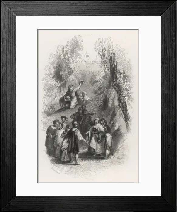 Framed Print : Two Gentlemen of Verona Framed Print : Two Gentlemen of Verona