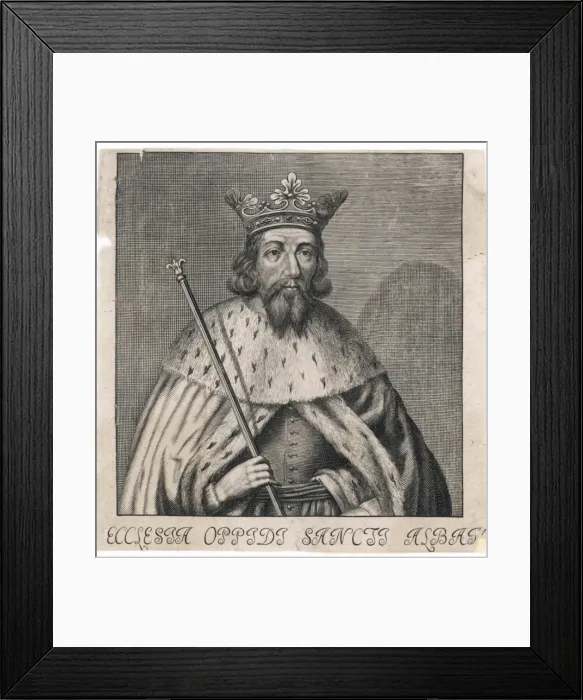 Framed Print : King Alfred / Anon Eng Framed Print : King Alfred / Anon Eng