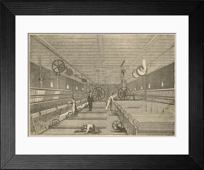 Framed Print : Cotton / Mule-Spinning Framed Print : Cotton / Mule-Spinning