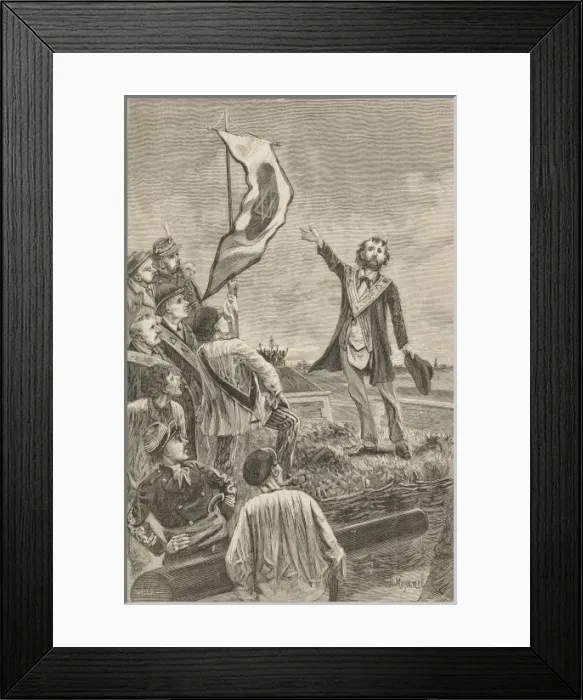 Framed Print : Masons Support Commune Framed Print : Masons Support Commune