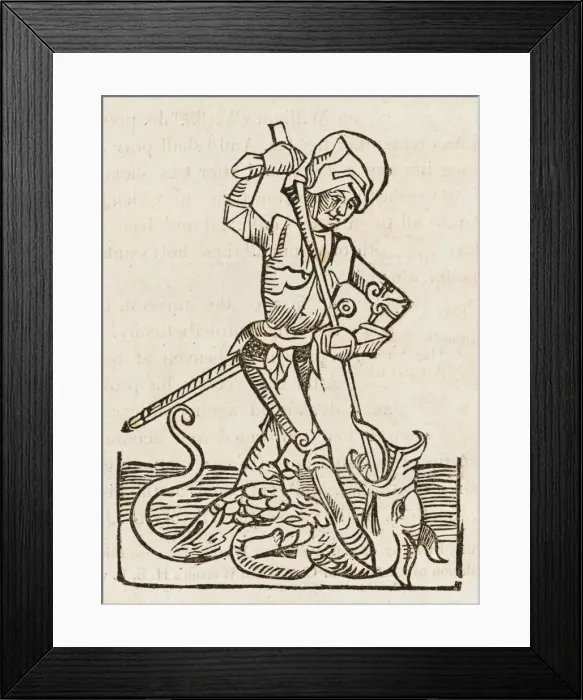 Framed Print : Saint George / Caxton Framed Print : Saint George / Caxton