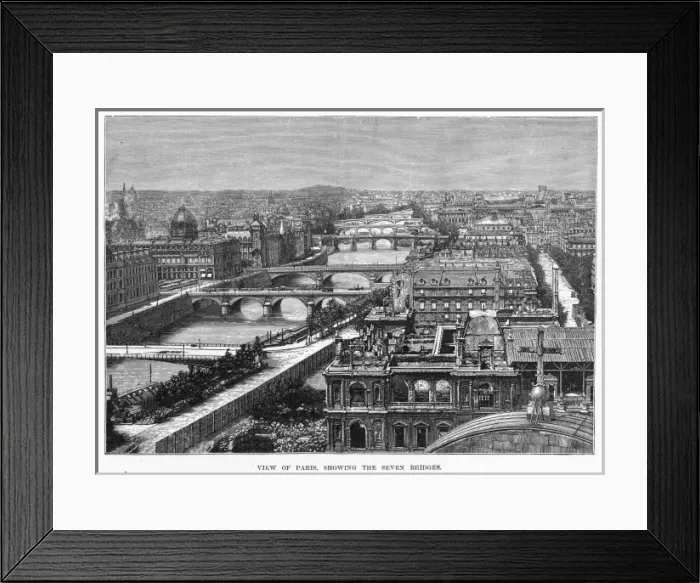 Framed Print : Paris Bridges Framed Print : Paris Bridges