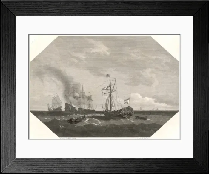 Framed Print : Vlissingen Battle Framed Print : Vlissingen Battle