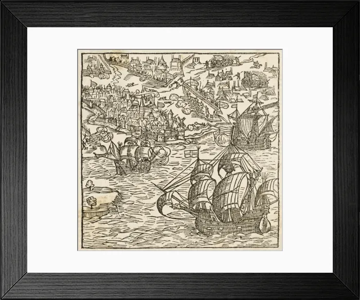 Framed Print : Kjobenhavn Bombarded Framed Print : Kjobenhavn Bombarded