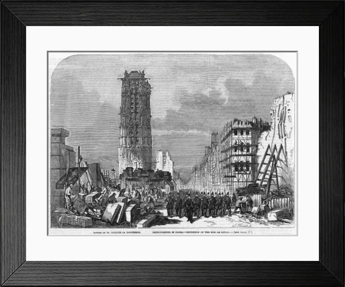 Framed Print : Paris Rebuilding Framed Print : Paris Rebuilding