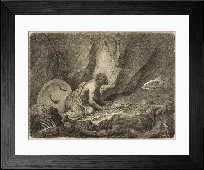 Framed Print : Aristomenes Hides Framed Print : Aristomenes Hides