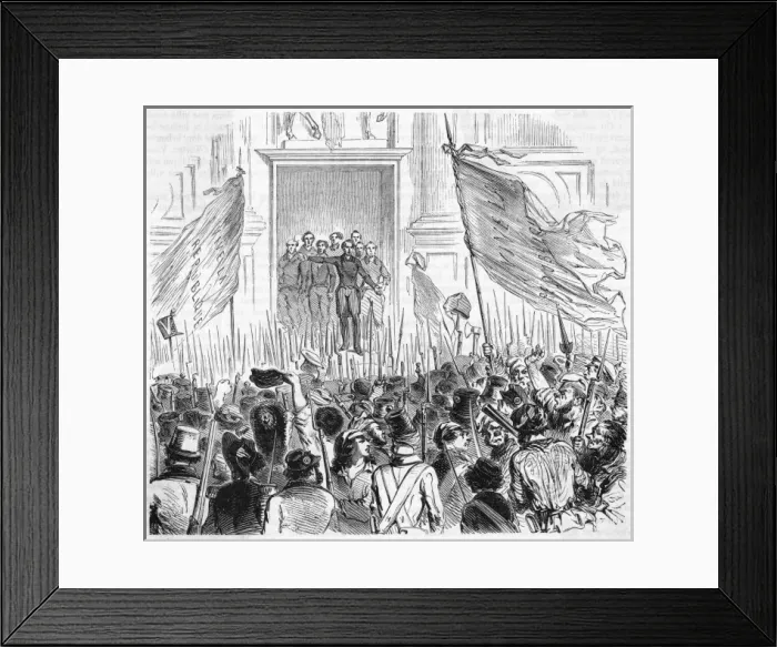 Framed Print : Lamartine and the Flags2 Framed Print : Lamartine and the Flags2
