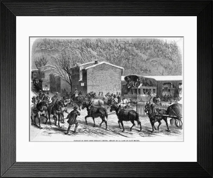 Framed Print : Italy Mont Cenis Pass