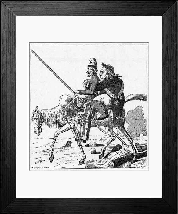 Framed Print : Louis XVIII Satire Framed Print : Louis XVIII Satire