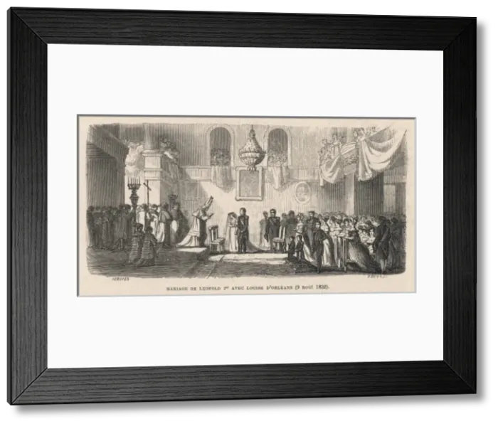 Framed Print : Leopold I Marries Framed Print : Leopold I Marries