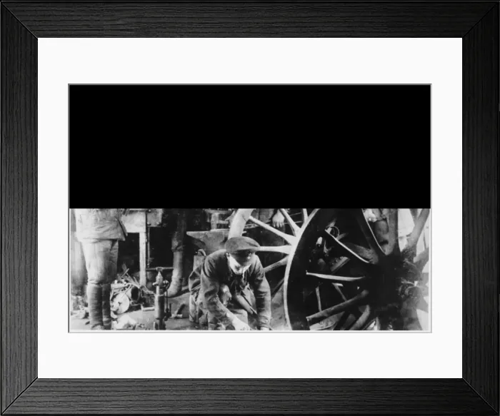 Framed Print : Repairing Red Army Gun Framed Print : Repairing Red Army Gun