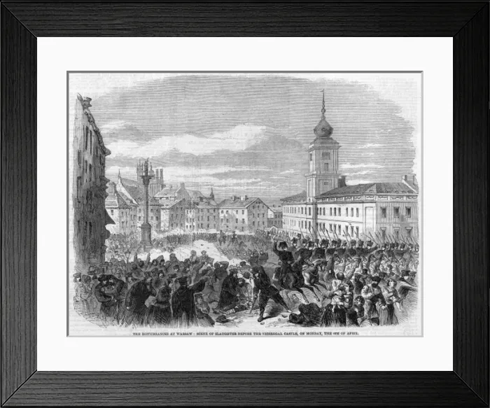 Framed Print : Warsaw Riots - 1 Framed Print : Warsaw Riots - 1