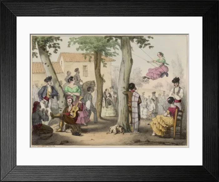 Framed Print : Swinging in Spain Framed Print : Swinging in Spain