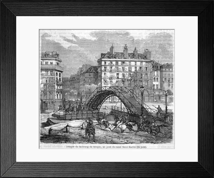 Framed Print : Street Fighting Paris Framed Print : Street Fighting Paris