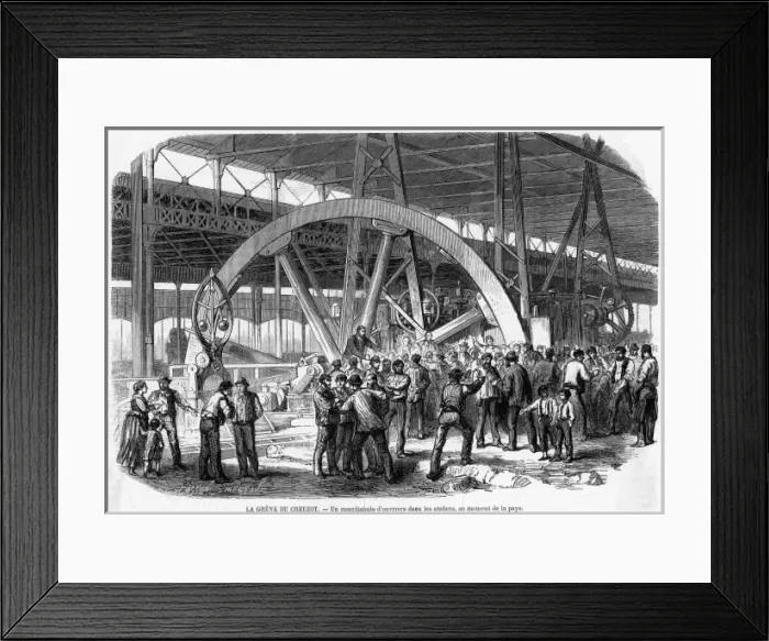 Framed Print : Le Creusot Strike 1 Framed Print : Le Creusot Strike 1