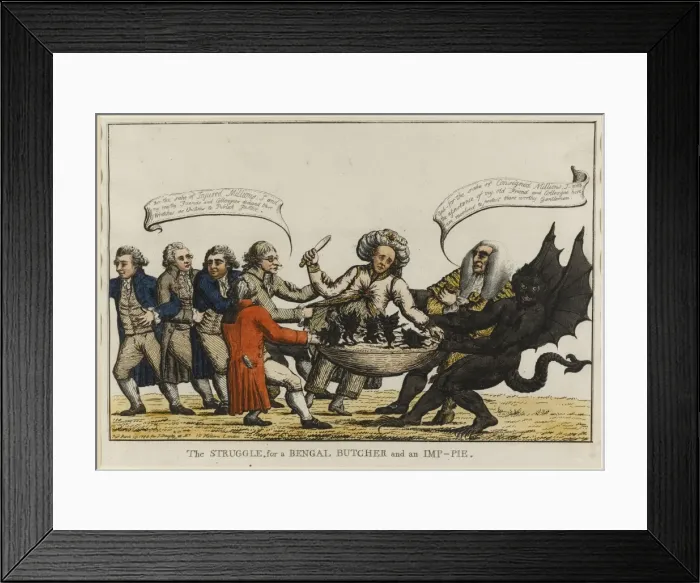 Framed Print : The Struggle, for a Bengal Butcher and an Imp-pie Framed Print : The Struggle, for a Bengal Butcher and an Imp-pie