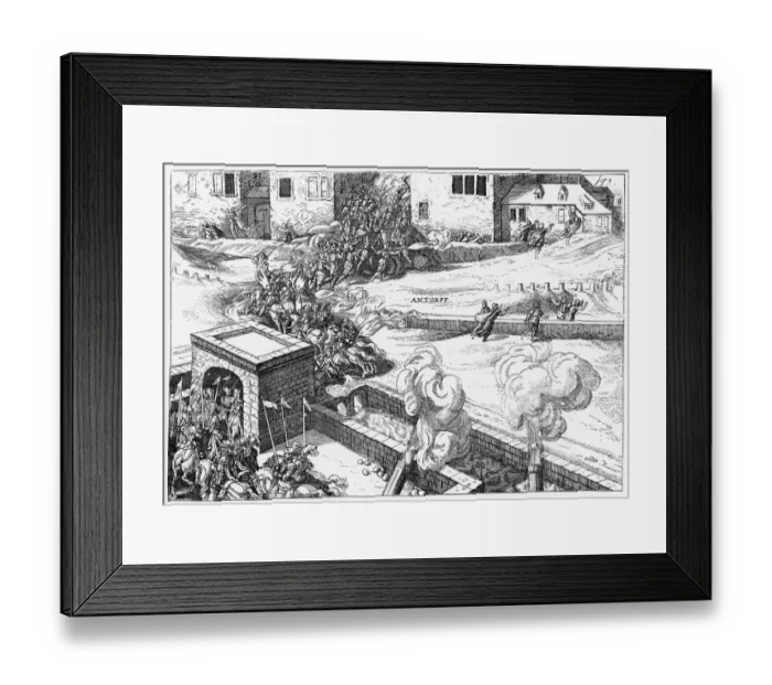 Framed Print : Antwerp Attacked