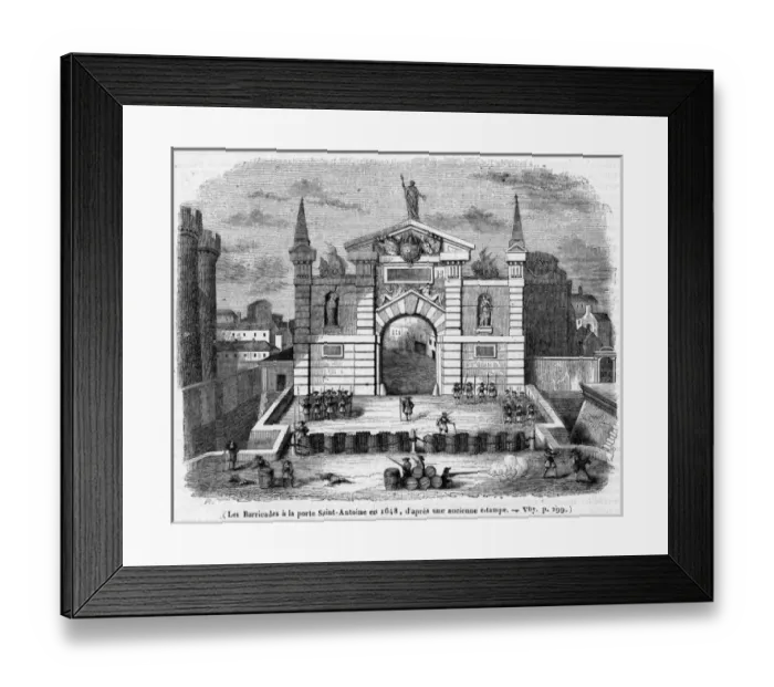 Framed Print : Paris Barricade C17 Framed Print : Paris Barricade C17