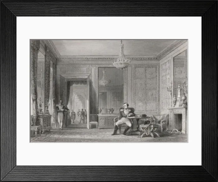 Framed Print : Napoleon Abdicates Framed Print : Napoleon Abdicates