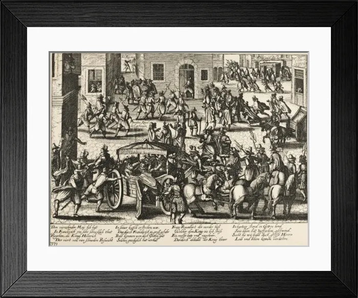 Framed Print : Henri IV Assassinated Framed Print : Henri IV Assassinated