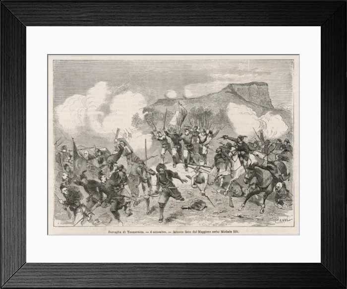 Framed Print : Fighting the Turks Framed Print : Fighting the Turks