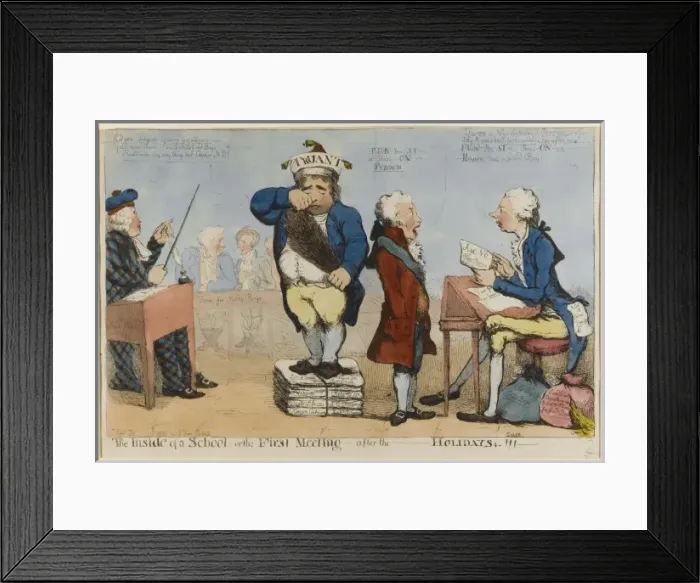Framed Print : The Inside of a School - or the first meeting - after the - Framed Print : The Inside of a School - or the first meeting - after the -