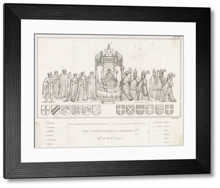 Framed Print : Charles VI Consecrated Framed Print : Charles VI Consecrated