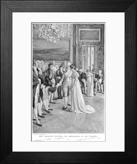 Framed Print : Josephine & Ambassadors Framed Print : Josephine & Ambassadors