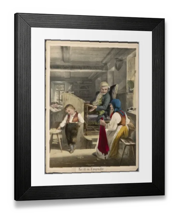 Framed Print : Naughty Pupil - Germany Framed Print : Naughty Pupil - Germany