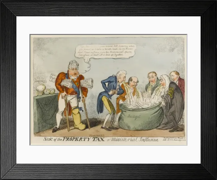 Framed Print : Sick of the Property Tax or ministerial influenza Framed Print : Sick of the Property Tax or ministerial influenza