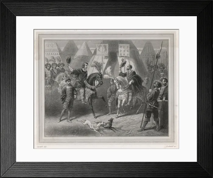 Framed Print : Camp Du Drap D or