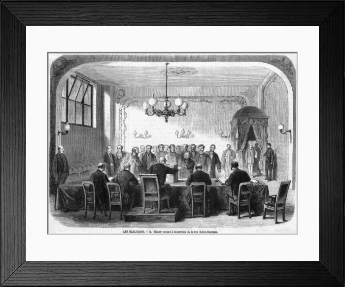 Framed Print : Thiers Votes Framed Print : Thiers Votes