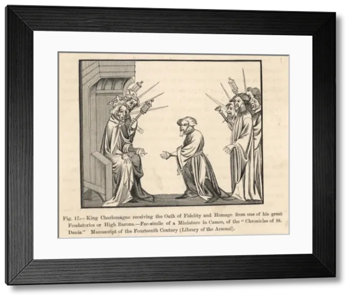Framed Print : Charlemagne Recognised Framed Print : Charlemagne Recognised